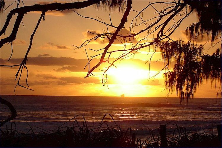 Sunset over Kings Beach, Caloundra